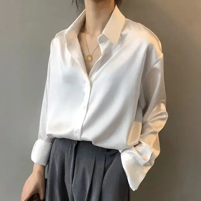 Relaxed Satin Shirt
