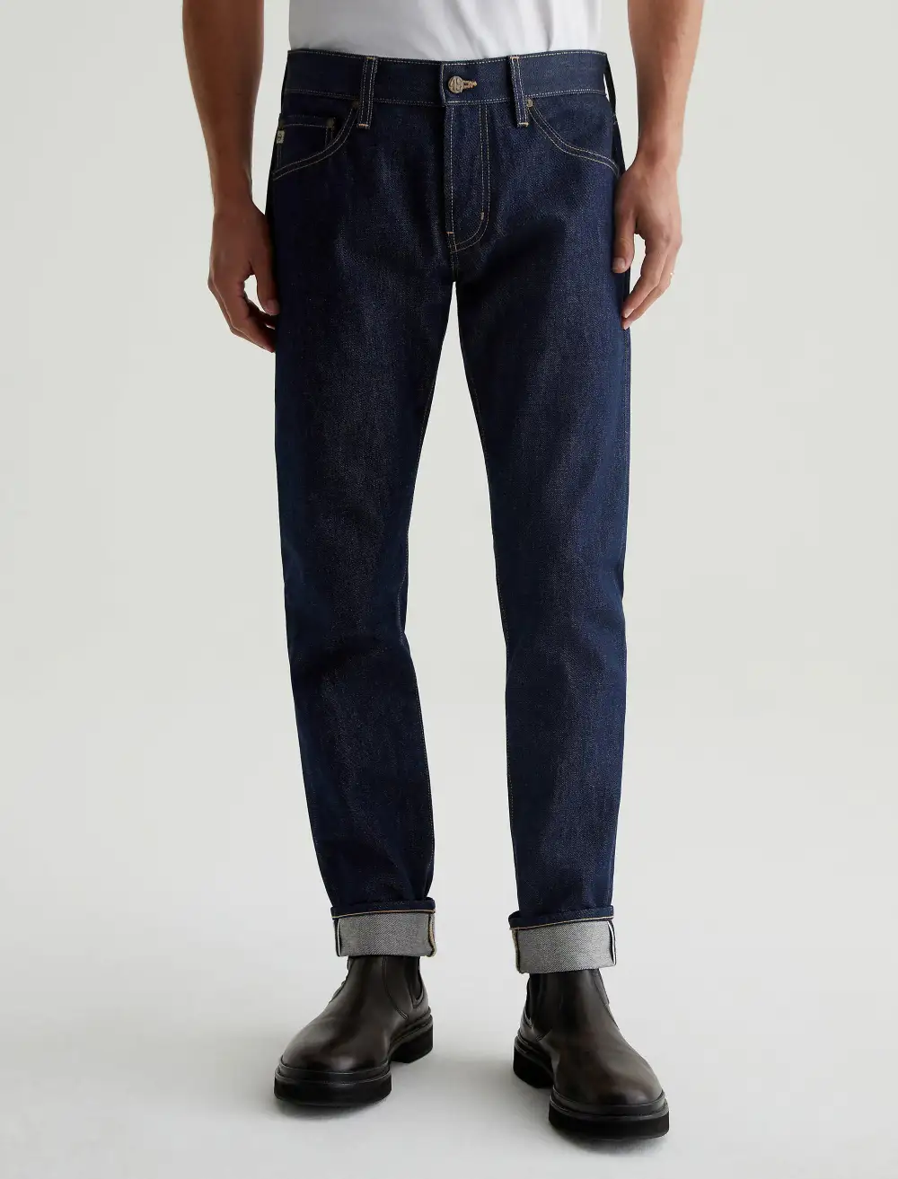 Men's Tailored Slim Mid Rise Selvedge Jeans