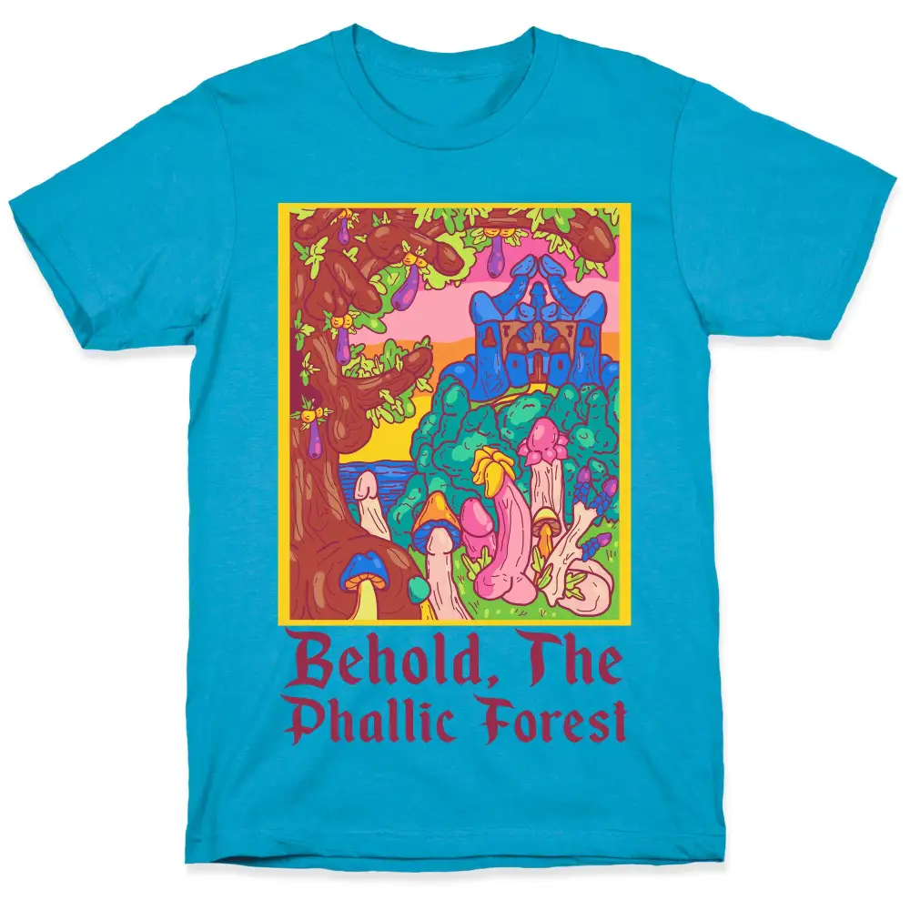 Behold, The Phallic Forest Unisex Triblend Tee