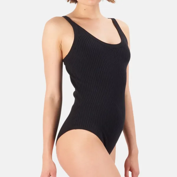 Scoop-Neck Ribbed Cotton Tank Top