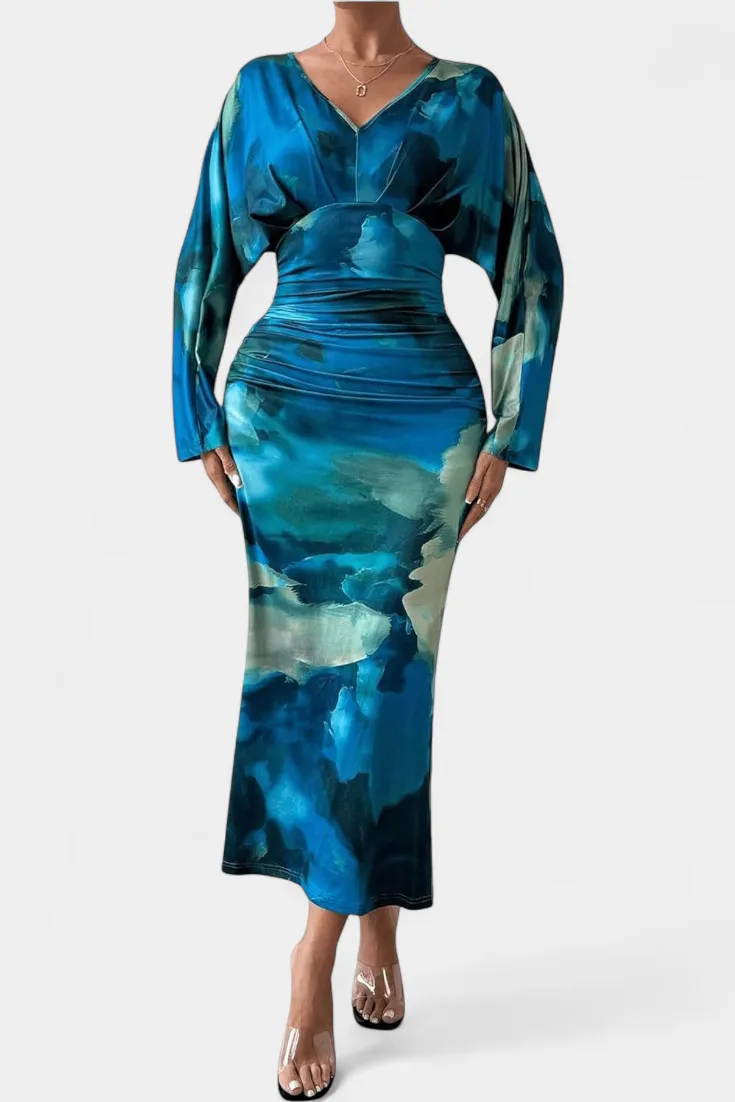 V-Neck Casual Dress