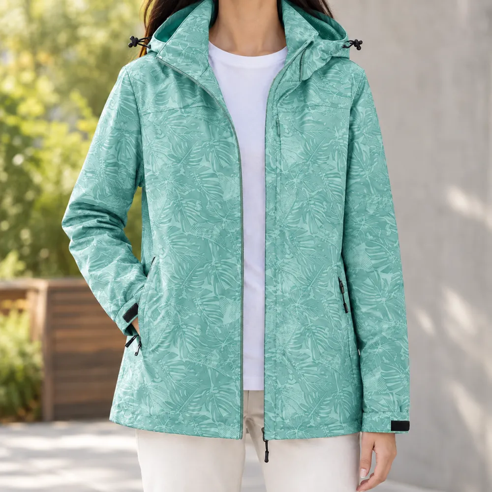 Printed Hooded Jacket
