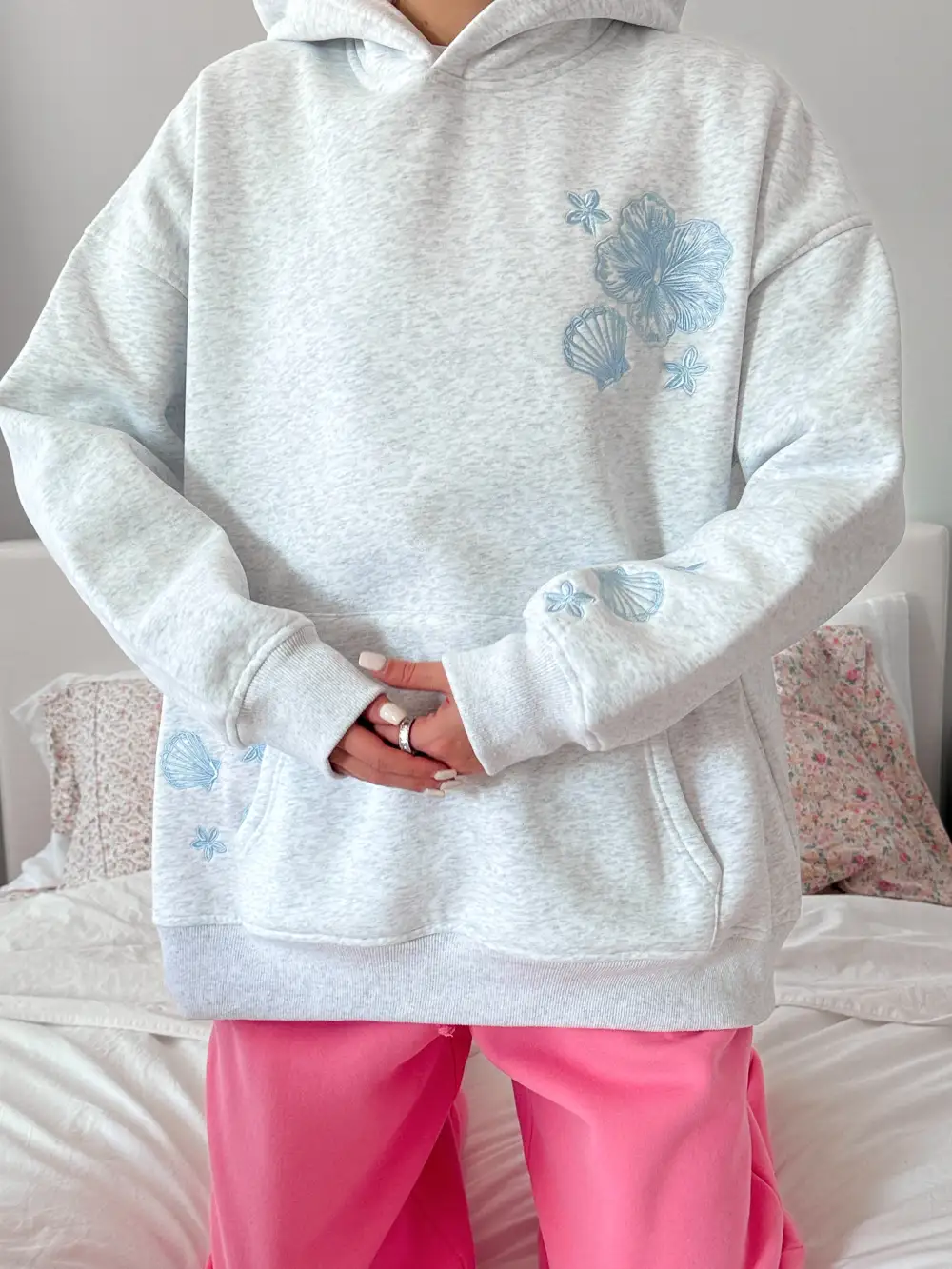Tropical Embroider Hoodie