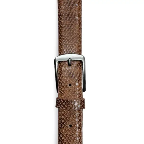 Embossed Texture Leather Waist Belt
