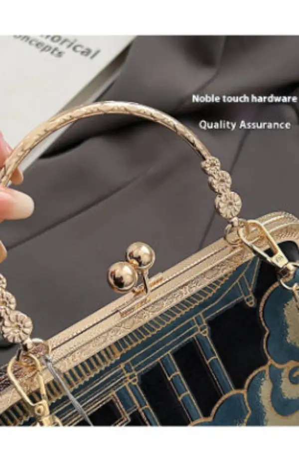 Xiangyun-Colored Polyester Handbag Horizontal Square Daily