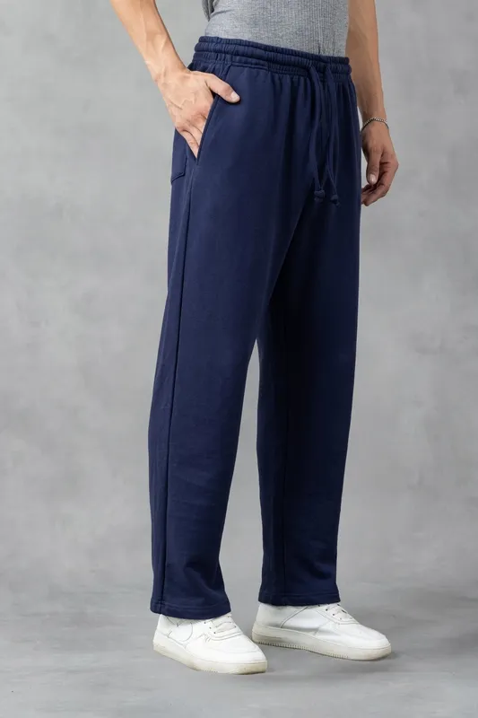 Navy Blue Fleece Sweatpants