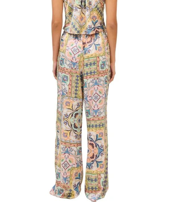 Wide Leg Silky Pants