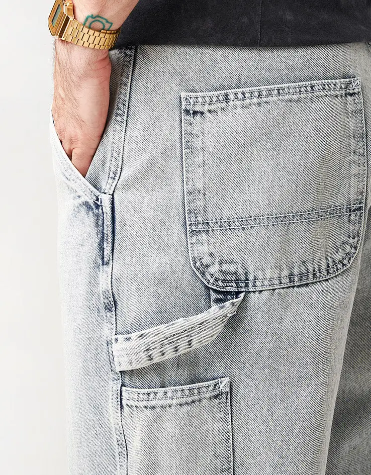 Everyday Light Stone Washed Baggy Carpenter Denim Jeans