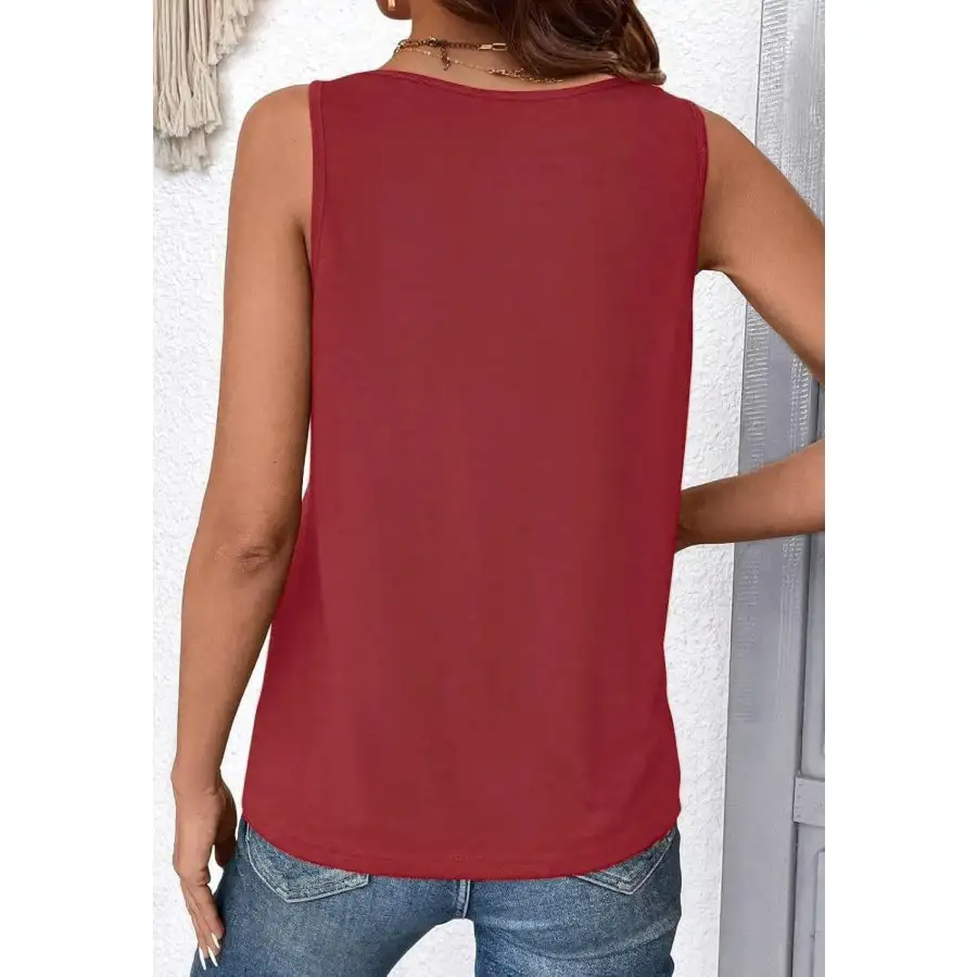 Ruched V Neck Tank