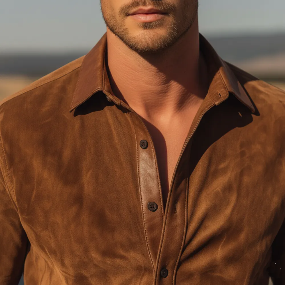 Field Pocket Suede Shirt