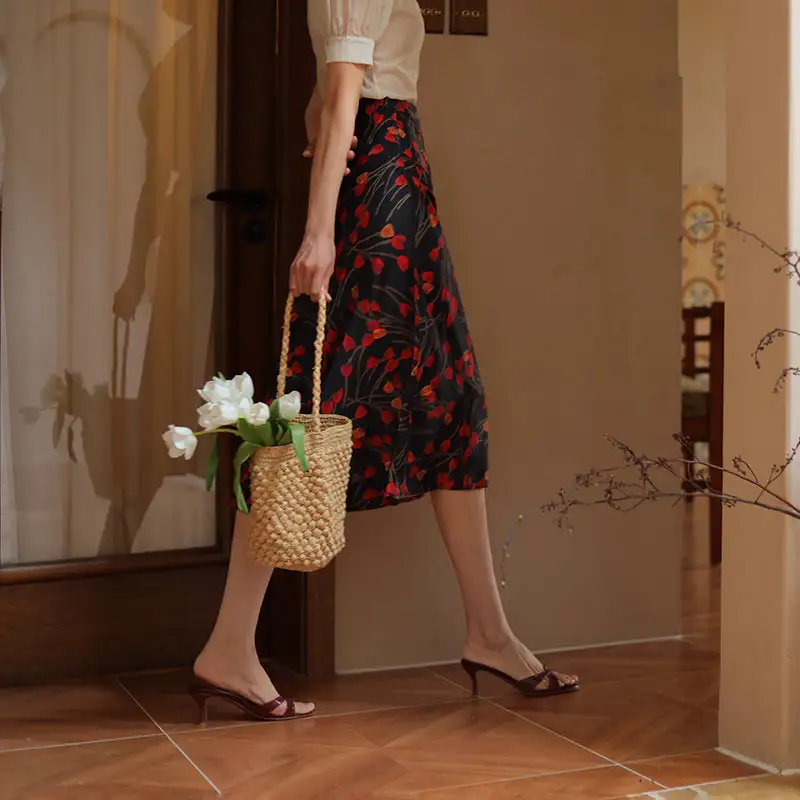 Balanced Essential Everyday Casual Floral Skirt