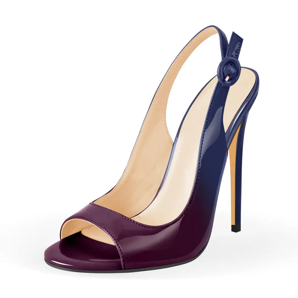 Open Toe Thin High Heel Slingback Sandals
