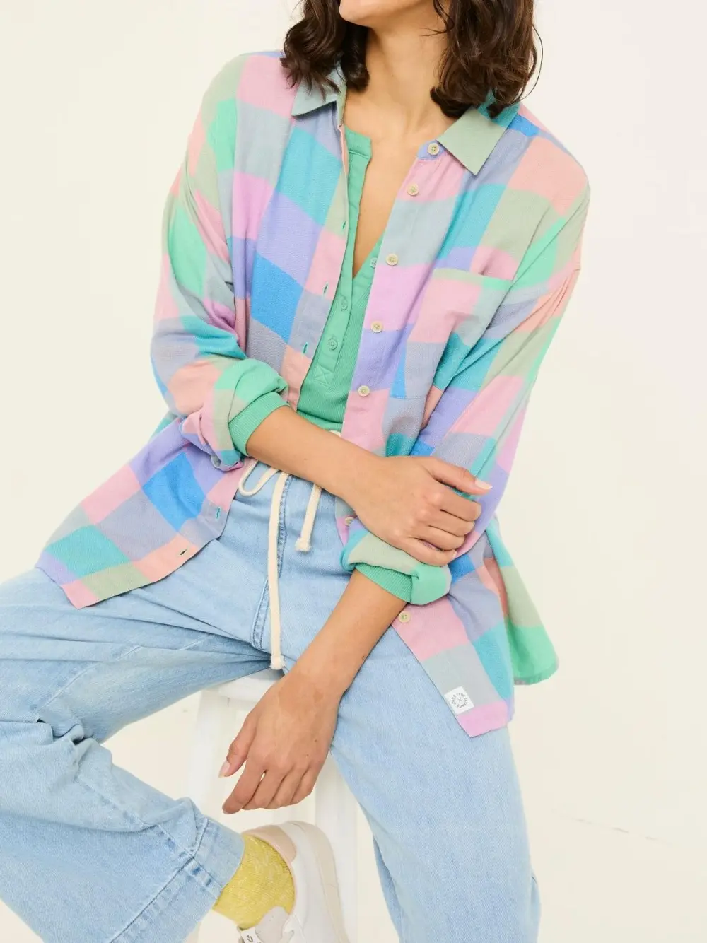 Multi 100% Cotton Check Shirt