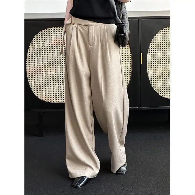 Loose High Waist Suit Pants