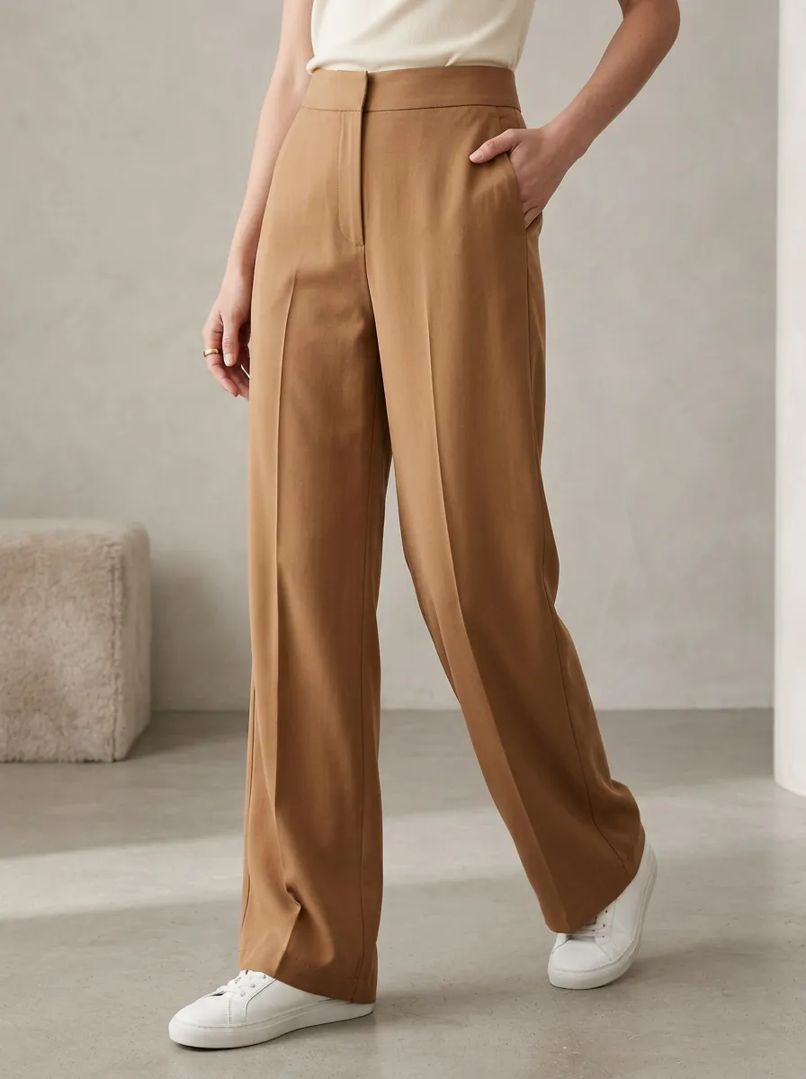 Everyday Wide-Leg Minimalist Casual Wide Leg Pants