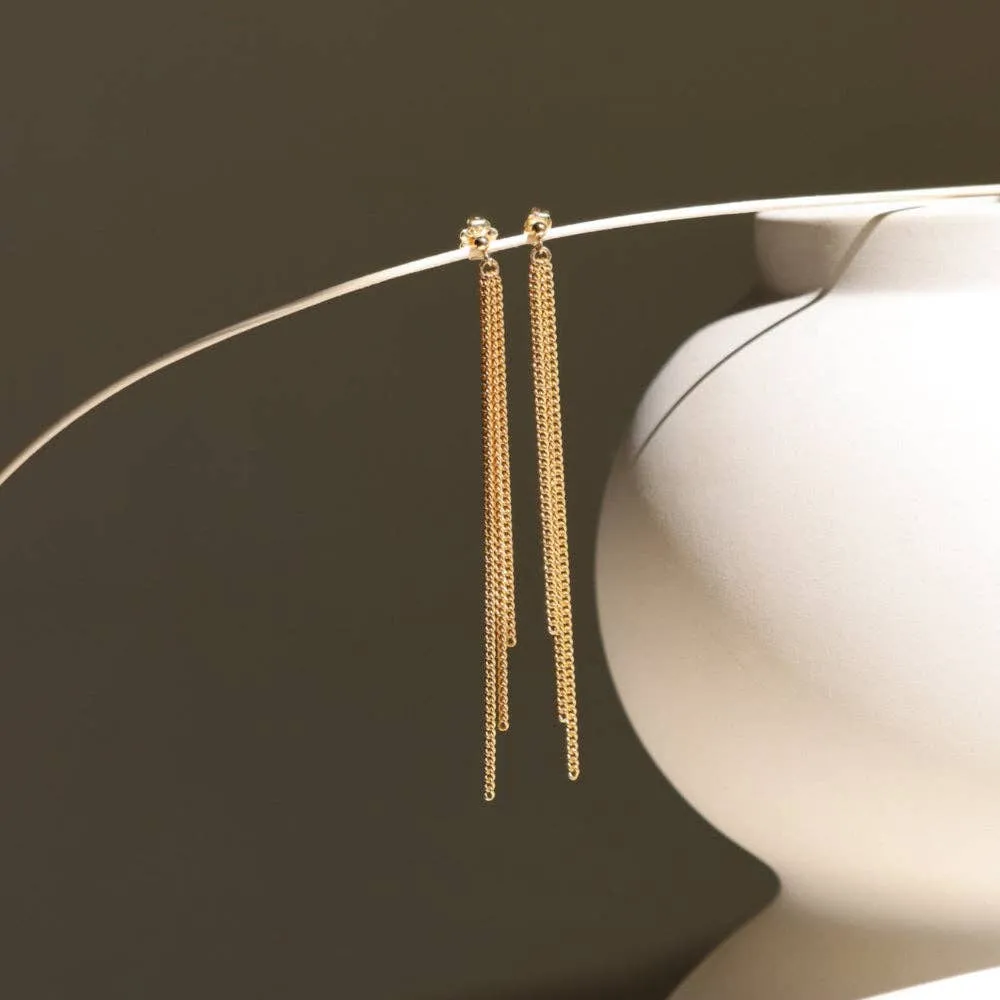 Layered Waterfall Drop Earrings