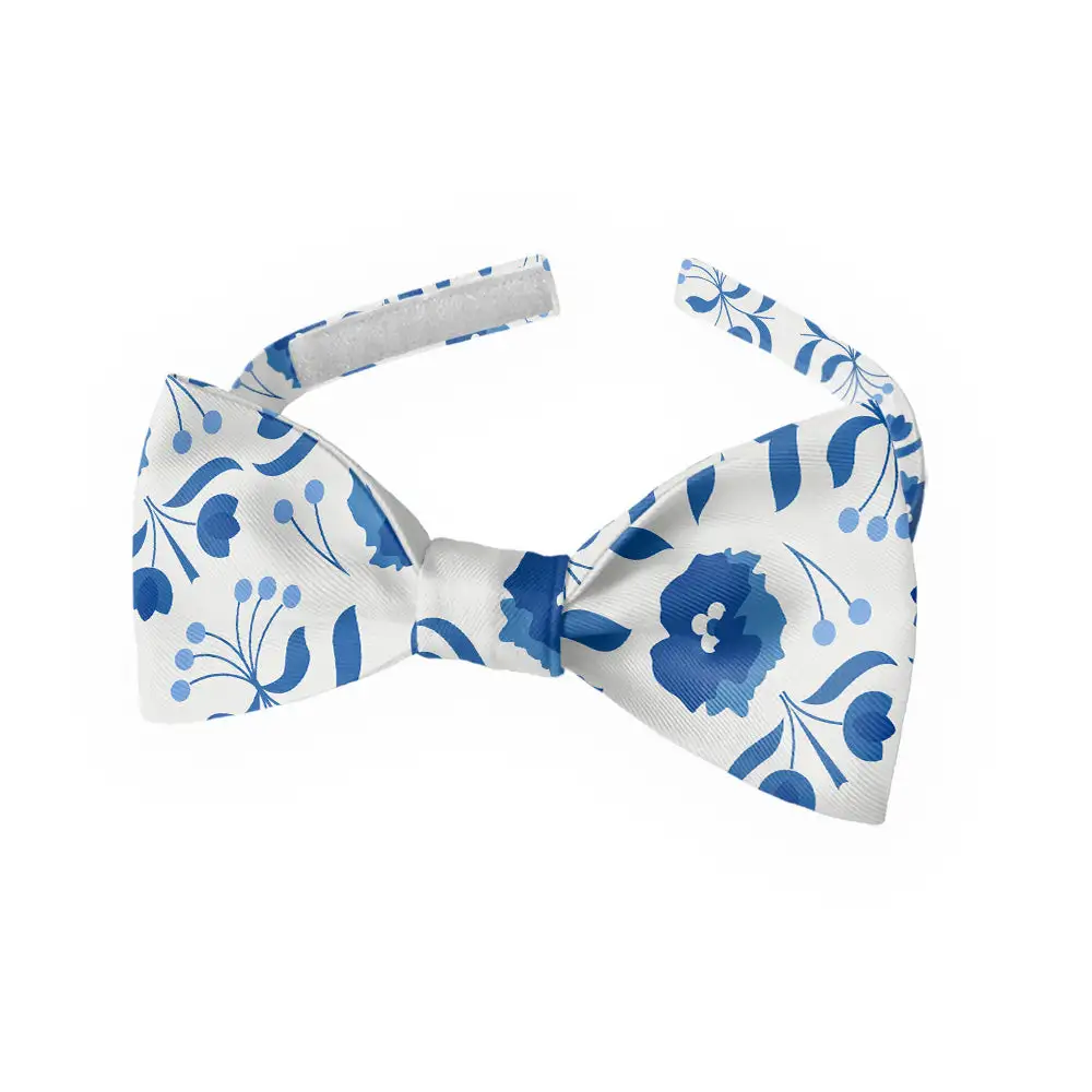 Poppy Floral Motif Bow Tie