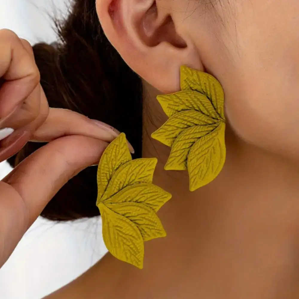 Leaf Statement Earrings