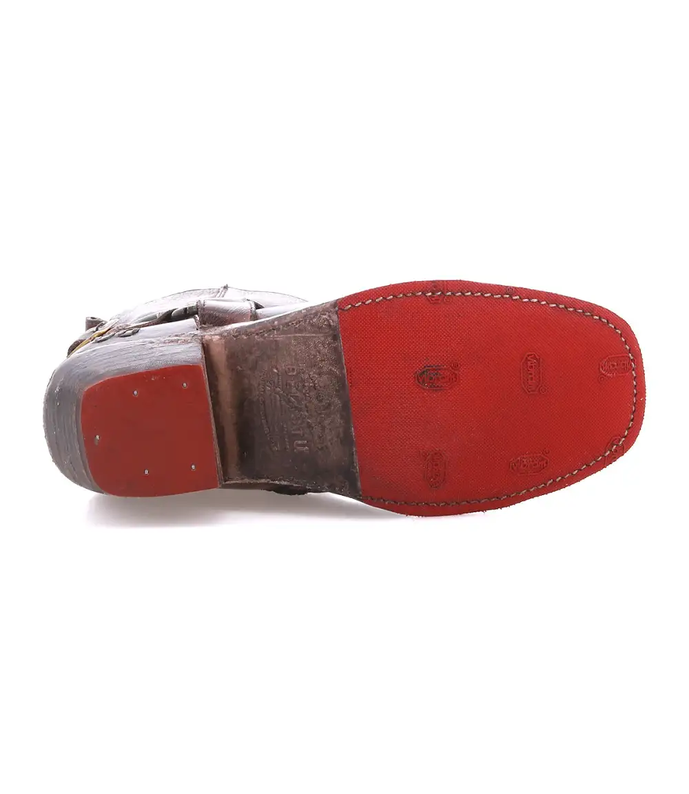 Square-Toe Side-Zip Harness Boots