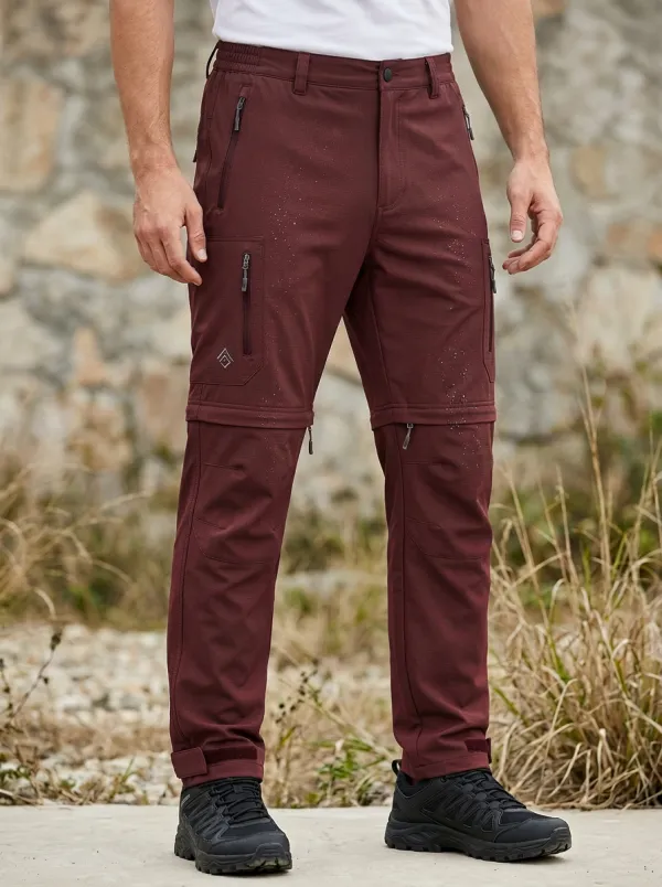 Men's Adventure Field Water-Resistant Zip-Off Tactical Cargo Pants