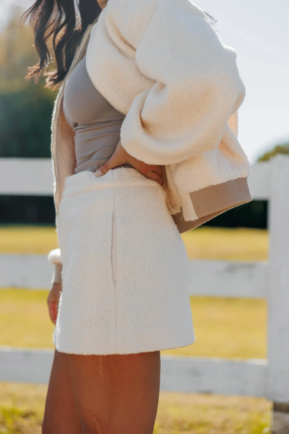 Fleece Pocket Mini Skirt