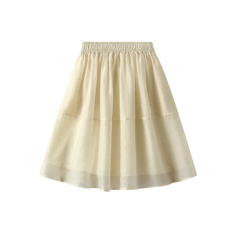 A-Line Skirt With Tulle For