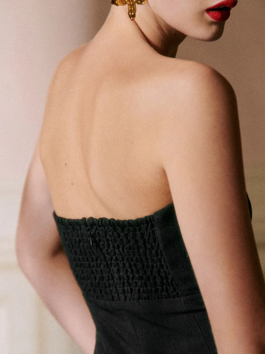 Off Shoulder Black Dresses