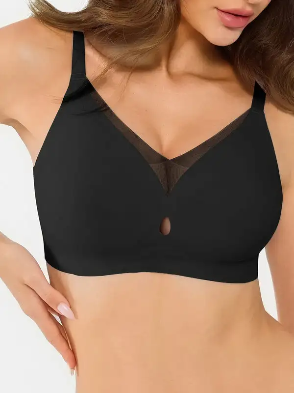 Seamless Breathable Contour Plunge Bra