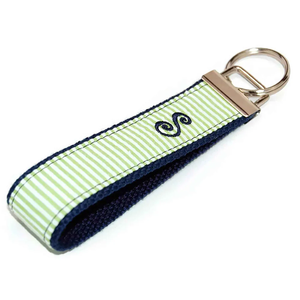 Seersucker Timeless Keychain