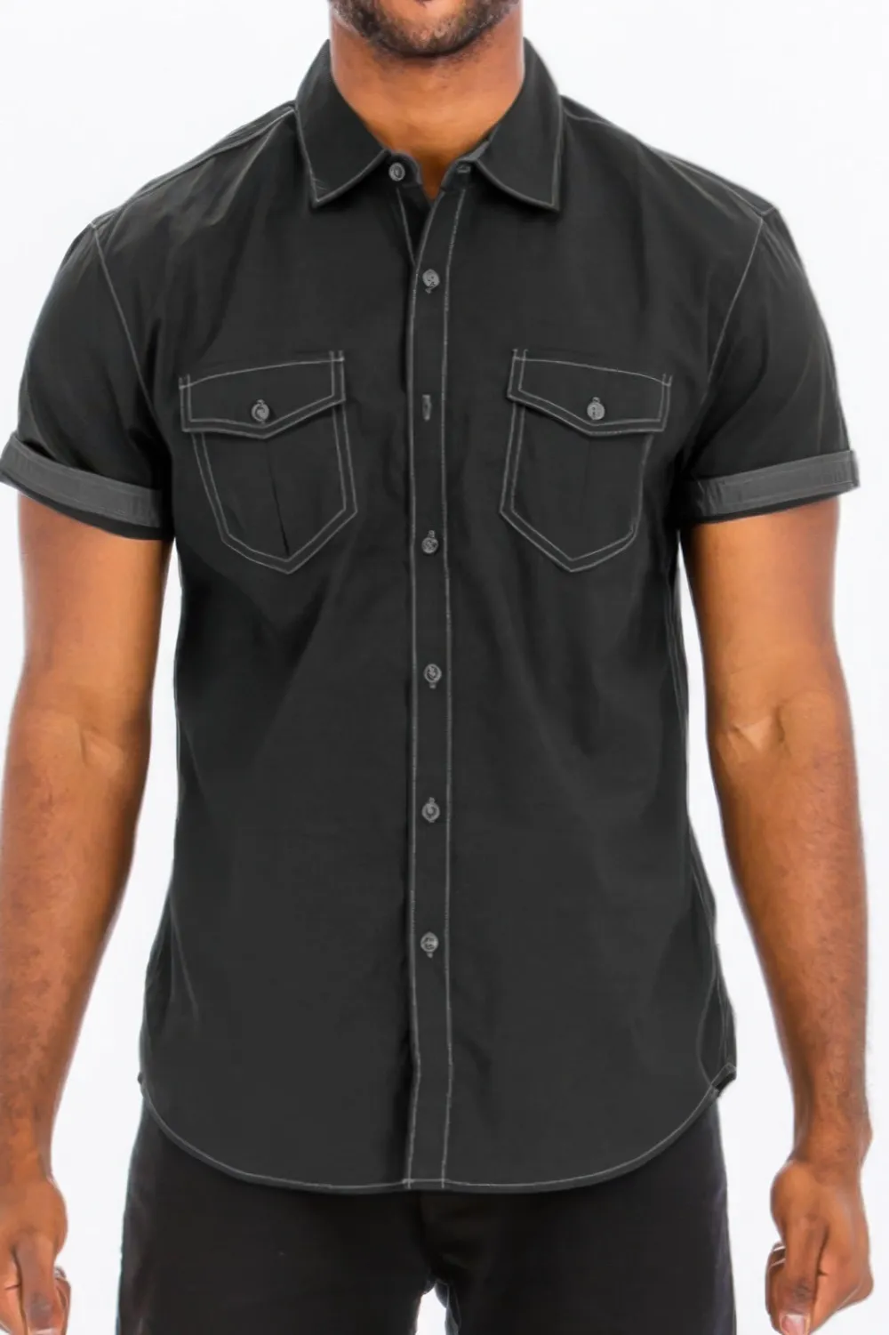Outline Stitch Short Sleeve Shirt