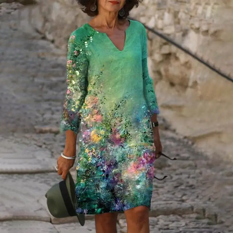 Women's Floral Evening Dress