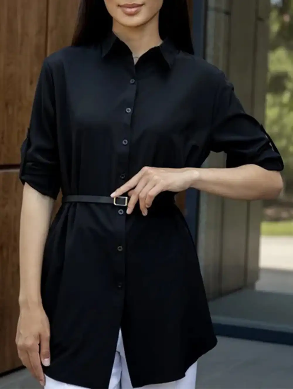 Polo Button Blouse