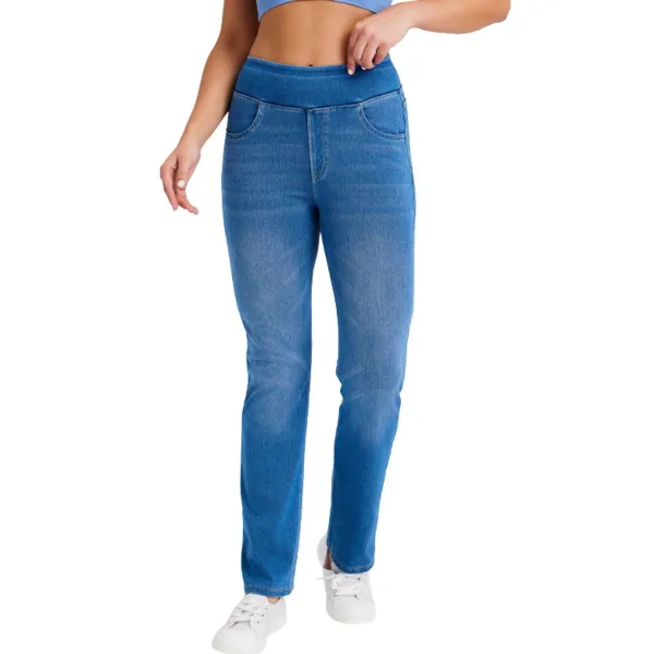 Mid Rise Washed Whiskered Casual Jeans