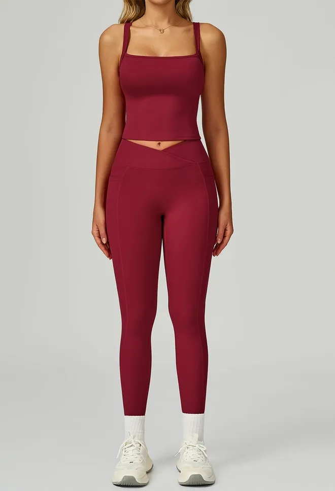 Wide Strap Activewear Set
