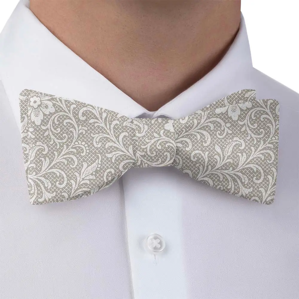 Lacework Floral Motif Bow Tie