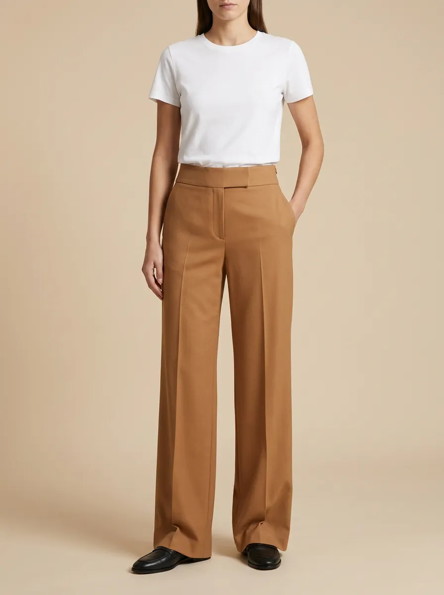 High Rise Wide Leg Pants