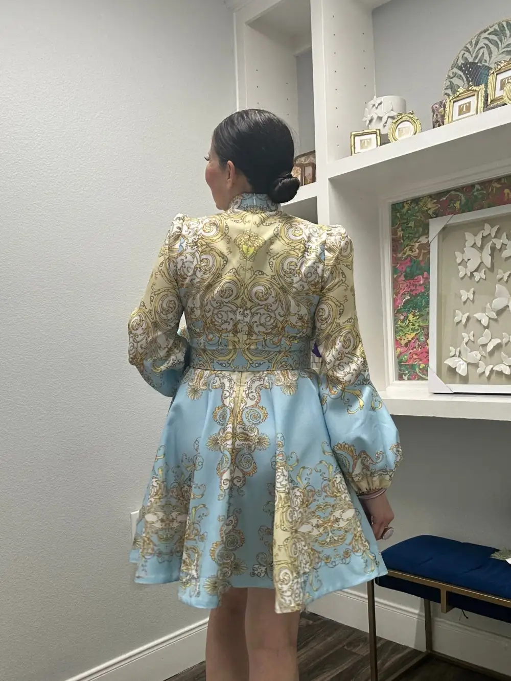 Flowing Royal Daydream Dress