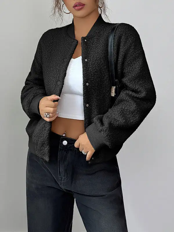 Streetwear Button Front Jacket