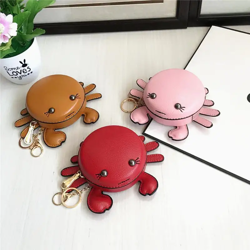 Cartoon Crab Coin Purse Keychain Pouch