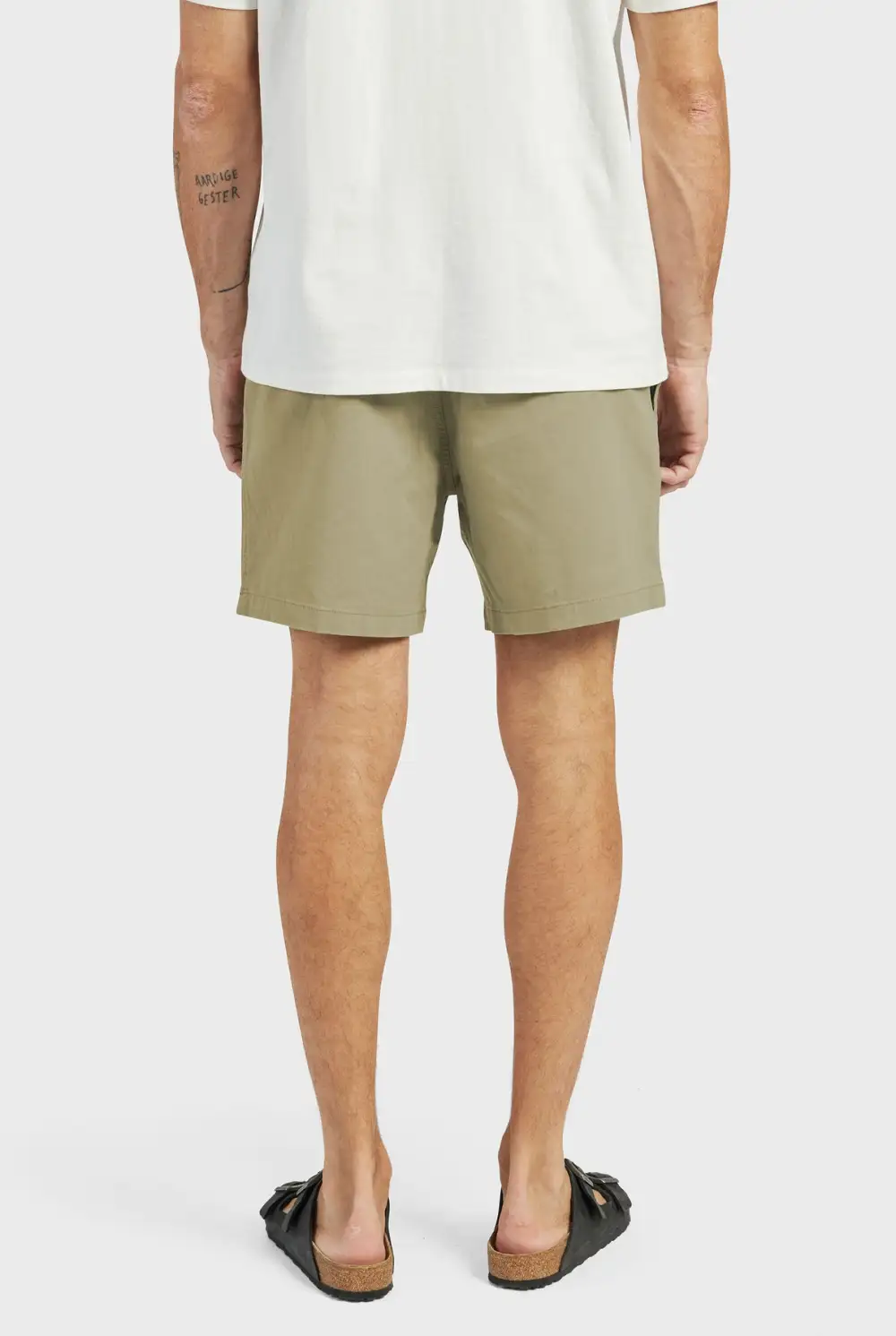 Khaki Cotton Drawstring Short