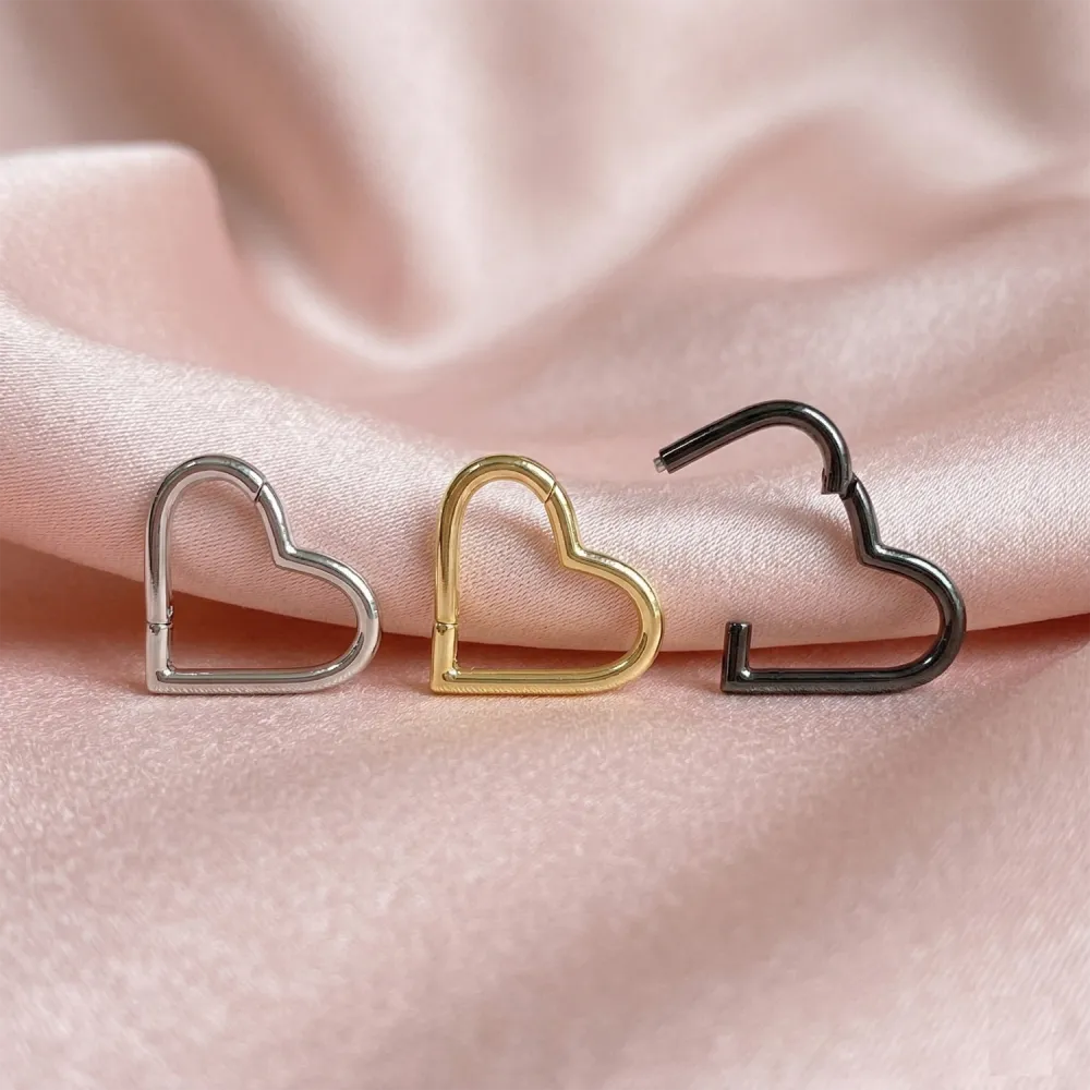 Dainty Titanium Hinged Hoop Ring