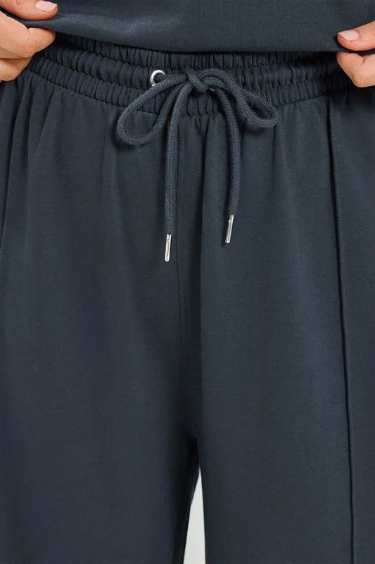Navy Blue Sweatshirt & Jogger Set detail 3