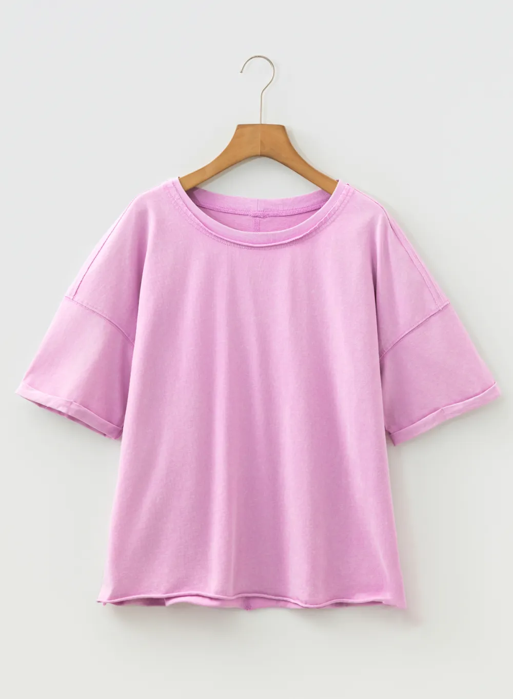 Lavendula Mineral Wash Drop Shoulder Tee