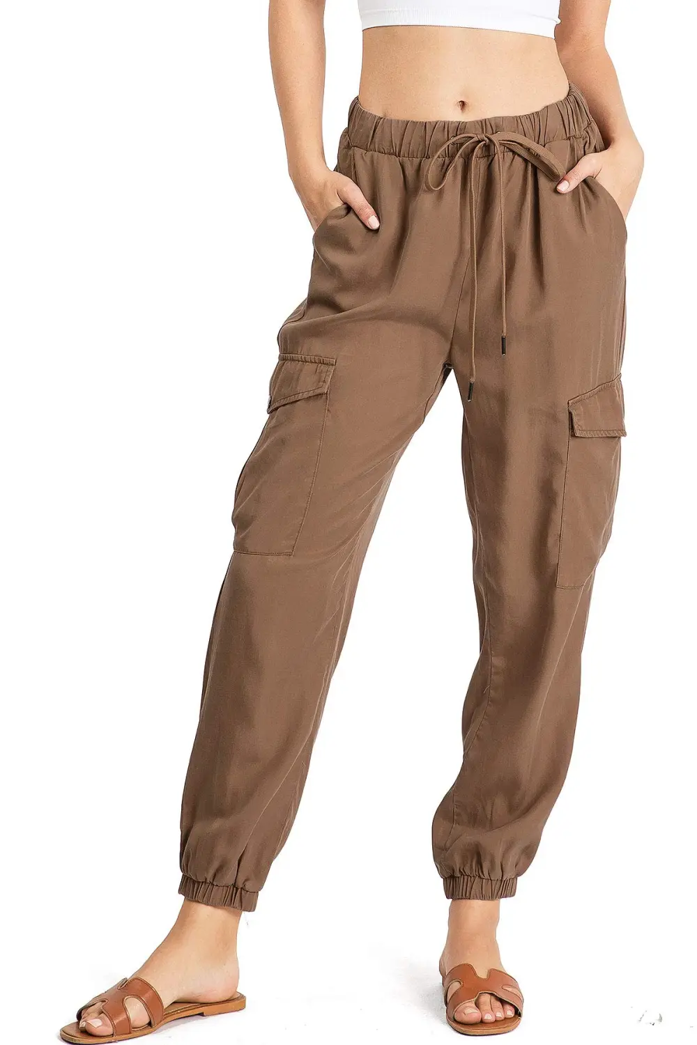 Drawstring Cargo Joggers