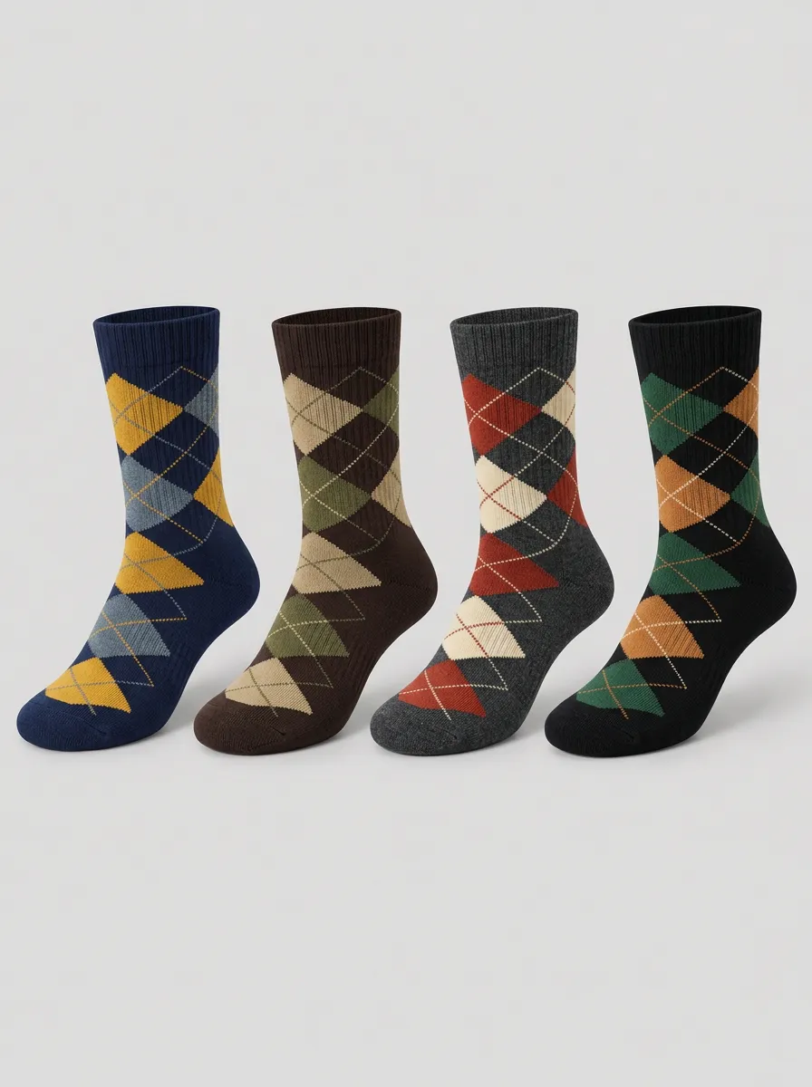 Men's Hudson Argyle Socks 9-Pack
