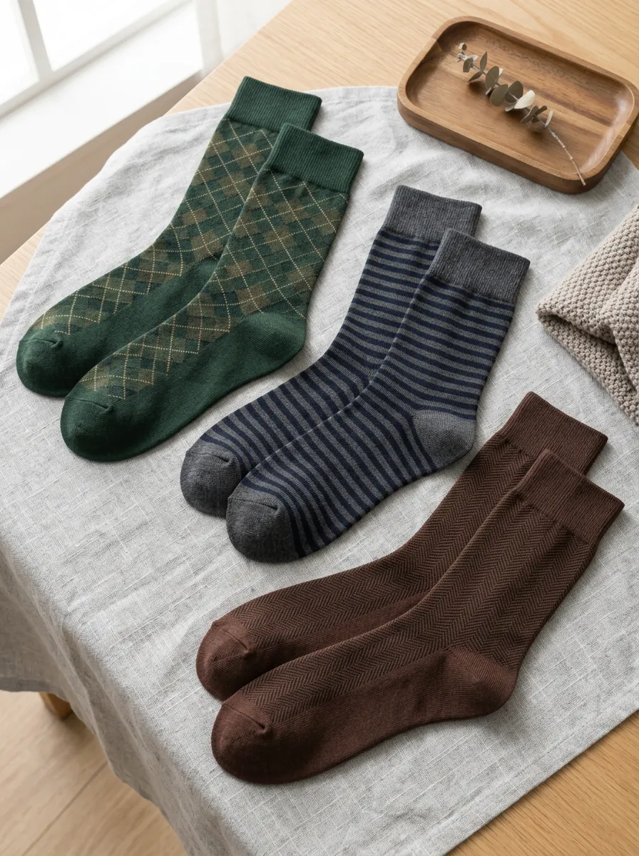 Athletic Men's Three Pack Crew Socks Bundle