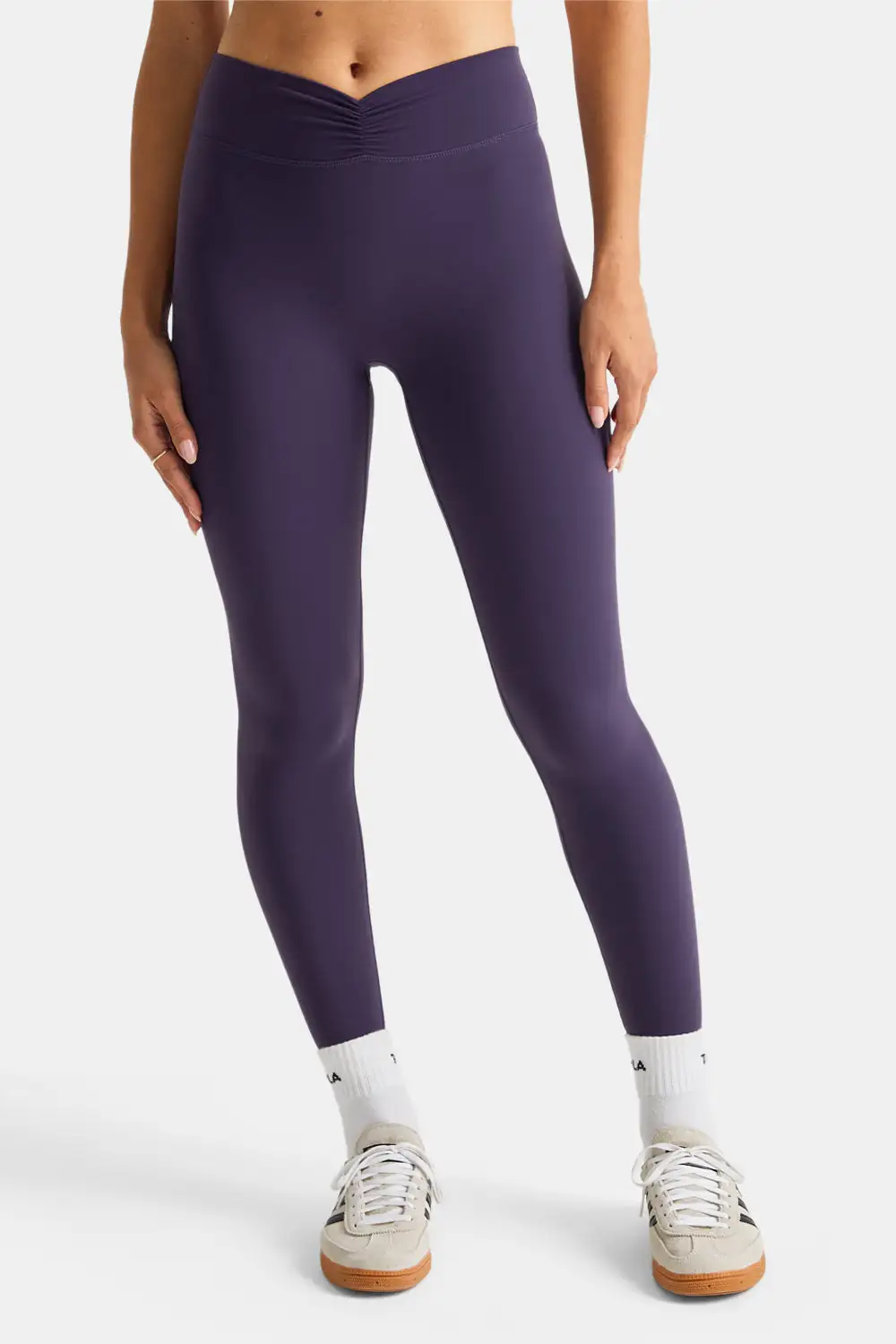 Soft Form Ruched Waist Clean Front Leggings