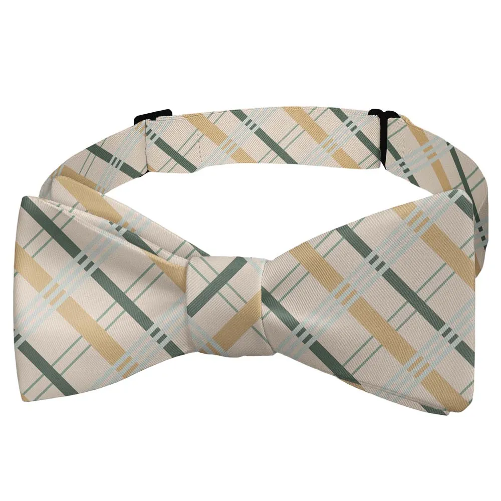 Savannah Plaid Motif Bow Tie
