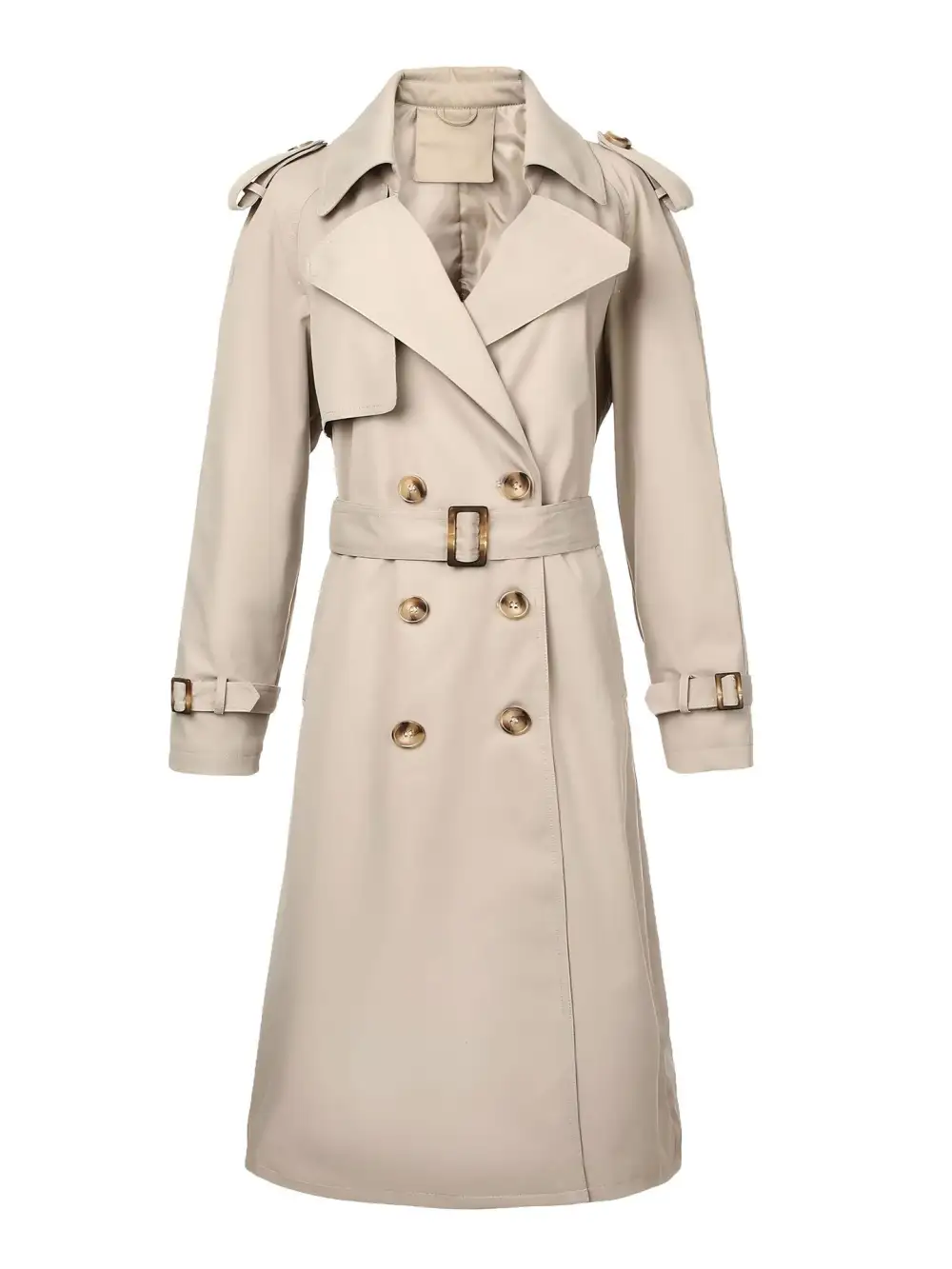 Classic Stand Collar Trench Coat