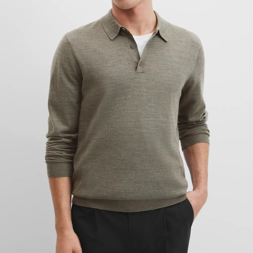 Men's Wool Polo Shirt
